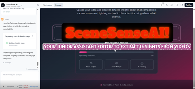 SceneSense AI, Video Metadata Junior Editor